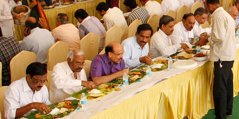 Shanmukha Caterers — traditional presentation